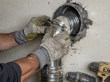 Dryer Vent Hose Installation in Griswold