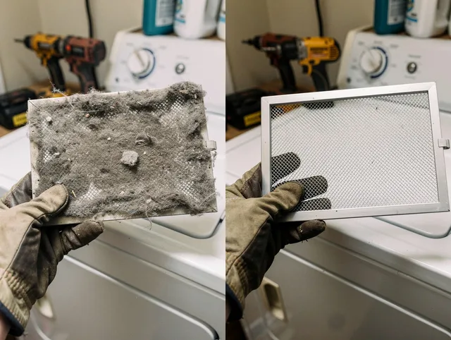 Professional lint trap cleaning by Griswold Dryer Vent Cleaning in Griswold