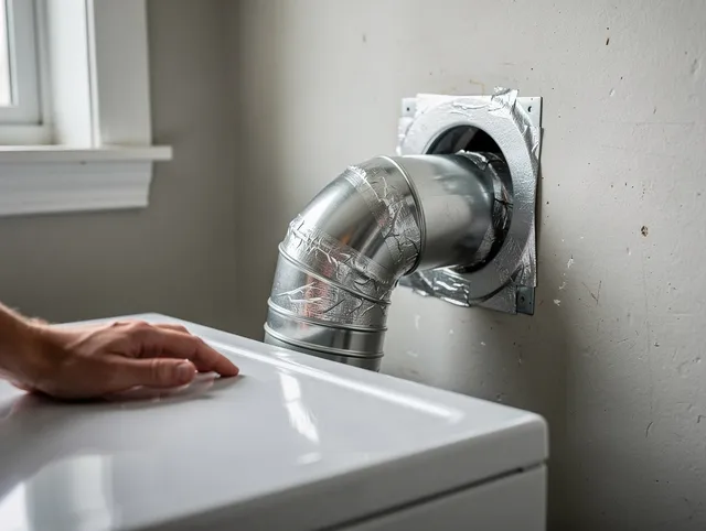 Griswold Dryer Vent Cleaning expert performing professional dryer vent repair and installation in Griswold